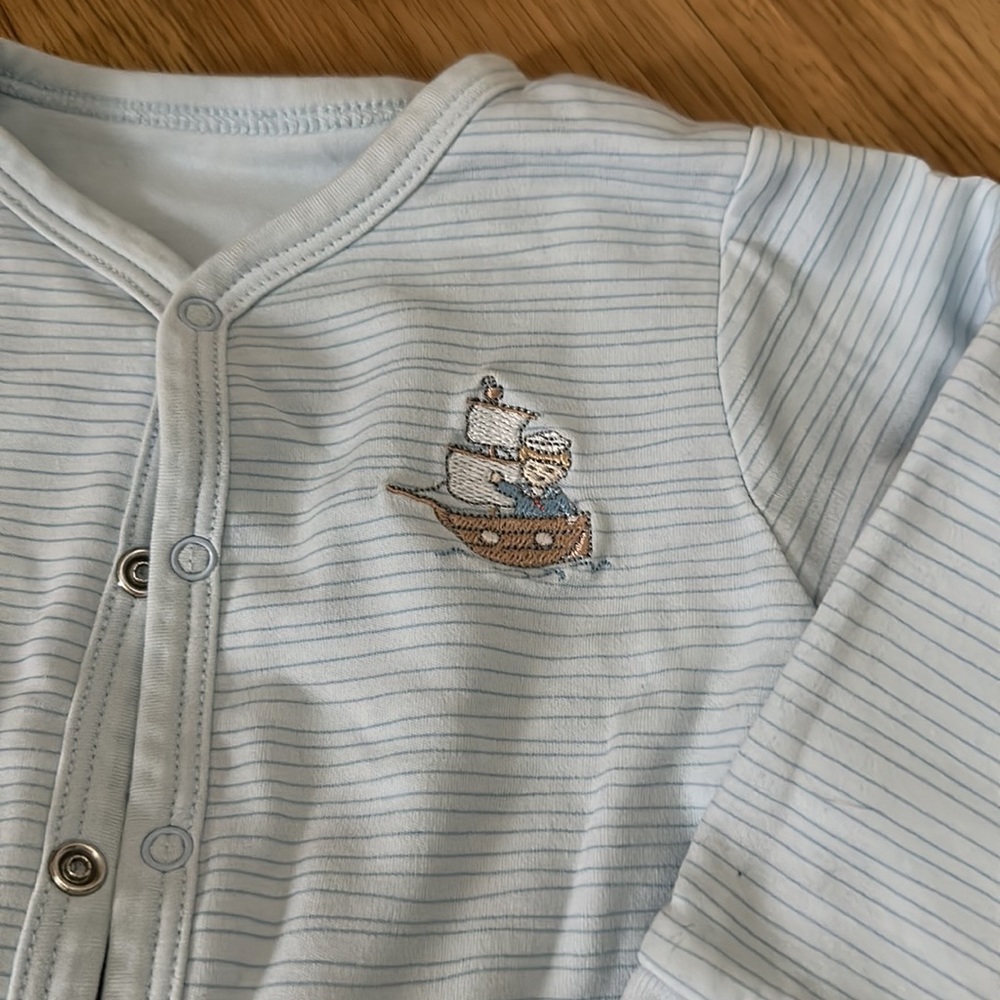 babycotton top and bottom sailer set- 9 months - Picture 3 of 7